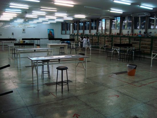 Anfiteatro Prof. João Batista Saraiva Leão, utilizado nas aulas de Anatomia Humana